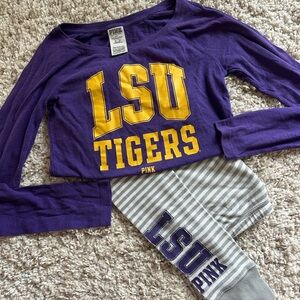 LSU Tigers PINK pajama set